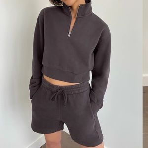Aritzia TNA Cozy fleece boyfriend 5” sweatshort